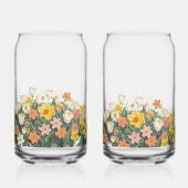coldcoffee glass bottle with flowers ガラス缶 (裏面)