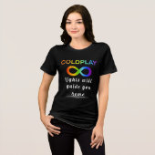 Coldplay Infinity トライブレンドTシャツ (正面全面)