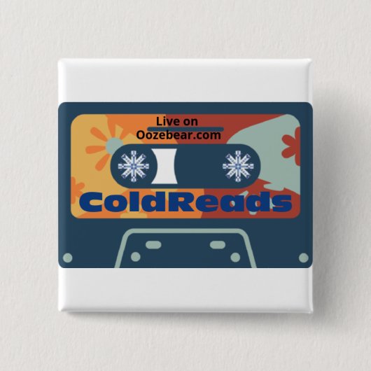 ColdReads:即興とスケッチコメディオープンマイク 缶バッジ (正面)