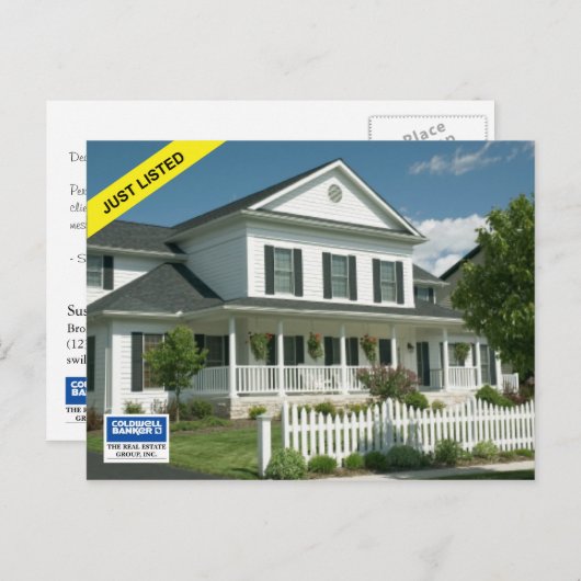 Coldwellの銀行家の郵便はがき: ちょうどリストされた ポストカード (正面/裏面)