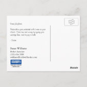 Coldwell Bankerはがき:売り切れ ポストカード (裏面)