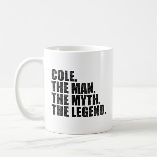 Coleという名、コール・ザ・マン・ザ・ミス・ザ・レジェンド コーヒーマグカップ (左)