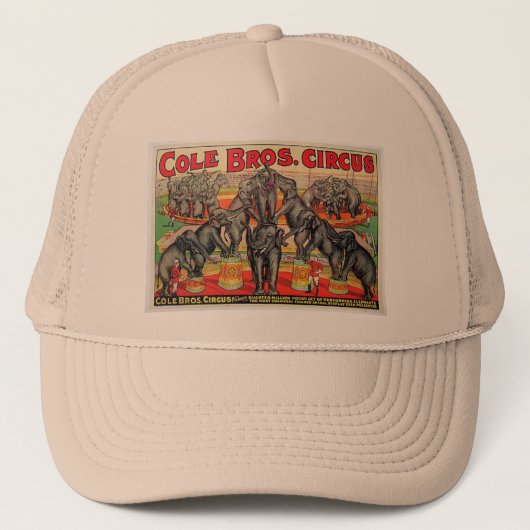 Cole Bros。 サーカス キャップ (正面)