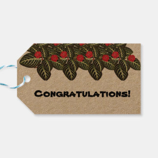 coleção Flores do Brasil capuchinha,  ギフトタグ