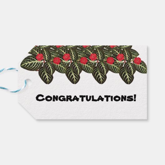 coleção Flores do Brasil capuchinha,  ギフトタグ (裏面横)