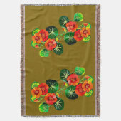 coleção Flores do Brasil capuchinha,  スローブランケット (正面縦)