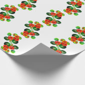 coleção Flores do Brasil capuchinha,  ラッピングペーパー (角)