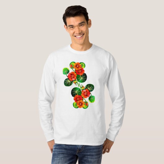 coleção Flores do Brasil capuchinha,  Tシャツ (正面フル)