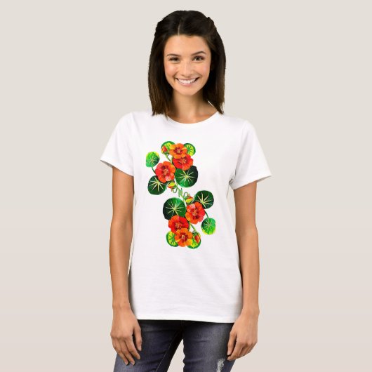 coleção Flores do Brasil capuchinha,  Tシャツ (正面フル)