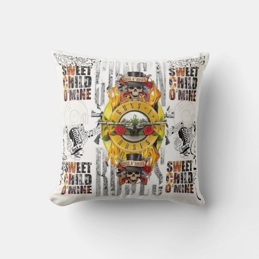 colección cojin decorativo THE GUNS AND ROSES クッション (正面)