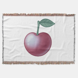 🍒 Colección: Sweet Cherry Classic – Timeless Eleg スローブランケット