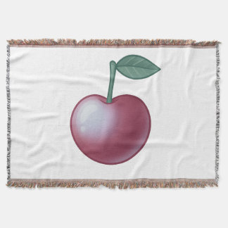 🍒 Colección: Sweet Cherry Classic – Timeless Eleg スローブランケット