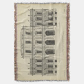 Colenキャンベル著演劇的なスタイルFaçade スローブランケット (正面縦)