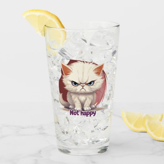 Colère (pas content) - Not happy タンブラーグラス (アイス正面)