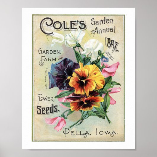 Coles Garden Annual 1897 ポスター (正面)