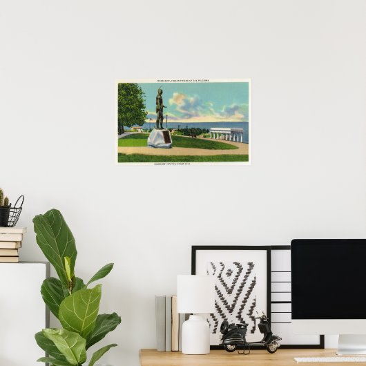 Coles Hill View of the Massasoit像 ポスター (ホームオフィス)