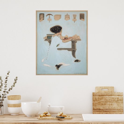 Coles Phillipsによるこれらのプレゼントですべての男性を知る ポスター (キッチン)