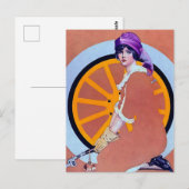 Coles Phillips「フェードアウェイ・ガール」 “The Wheel” ポストカード (正面/裏面)