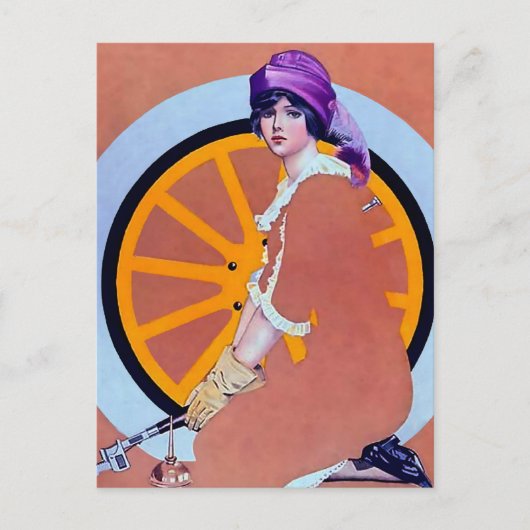 Coles Phillips「フェードアウェイ・ガール」 “The Wheel” ポストカード (正面)