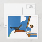 Coles Phillips Fadeway – ブルーオーシャンズでのセーリング ポストカード (正面/裏面)