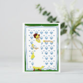 Coles Phillips Fadeway - County Fairの女性 ポストカード (スタンド正面)