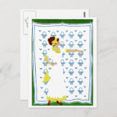 Coles Phillips Fadeway - County Fairの女性 ポストカード (正面/裏面)