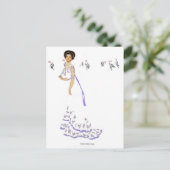 Coles Phillips 'Fadeway Girl'イラストレーション"Butte ポストカード (スタンド正面)