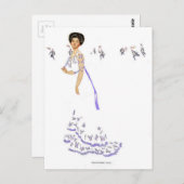 Coles Phillips 'Fadeway Girl'イラストレーション"Butte ポストカード (正面/裏面)