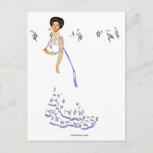 Coles Phillips 'Fadeway Girl'イラストレーション"Butte ポストカード (正面)