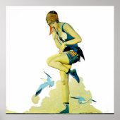 Coles Phillips 'Fadeway Girl' "A Quick Dip" ポスター (正面)