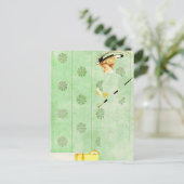 Coles Phillips 'Fadeway Girl' "Green Wallpaper" ポストカード (スタンド正面)