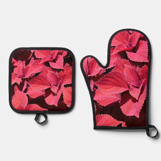 Coleus Close-up  鍋つかみ&鍋敷きセット (正面)