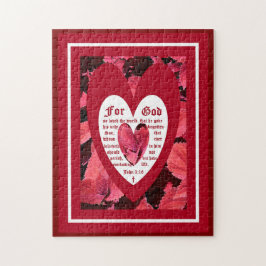 Coleus Close-up with John 3:16 ジグソーパズル