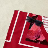 Coleus Close-up with John 3:16 ビーチタオル (インサイチュ)