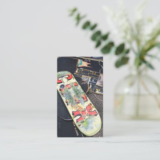 colfaxスケートボード 名刺 (スタンド正面)