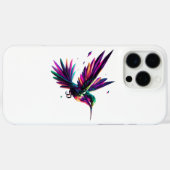Colibrí Arcoíris Geométrico – Arte Moderno Vibrant Case-Mate iPhoneケース (裏面 (横))