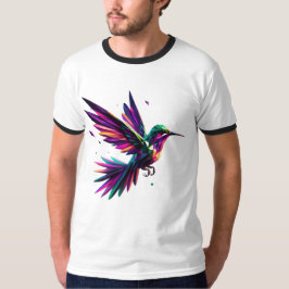 Colibrí Arcoíris Geométrico – Arte Moderno Vibrant Tシャツ