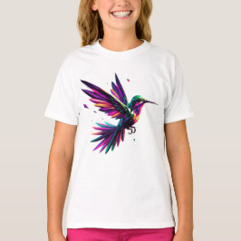 Colibrí Arcoíris Geométrico – Arte Moderno Vibrant Tシャツ