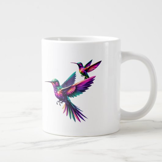 Colibrí prisma multicolor ジャンボコーヒーマグカップ (右)
