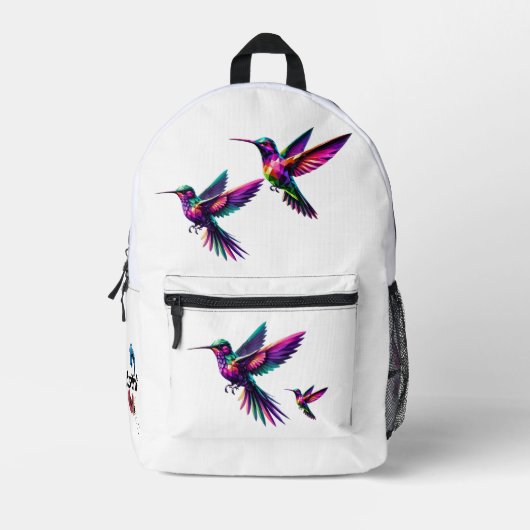 Colibrí prisma multicolor プリントバックパック (正面)