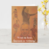 Colin Carr-Nall著Kop王挨拶状 カード (黄色い花)