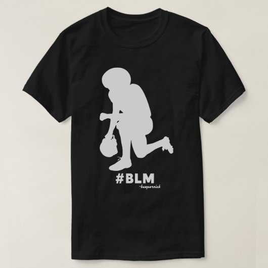 Colin Kaepernick Kneeling BLM Tシャツ (デザイン正面)
