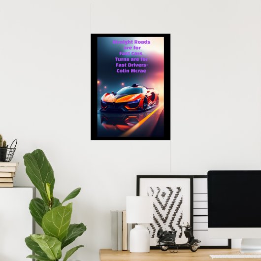 Colin Mcraeやる気を起こさせる Straight Roadsポスター ポスター (ホームオフィス)