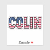 Colin Name Vorname USA Sticker Stickerset シール (シート)