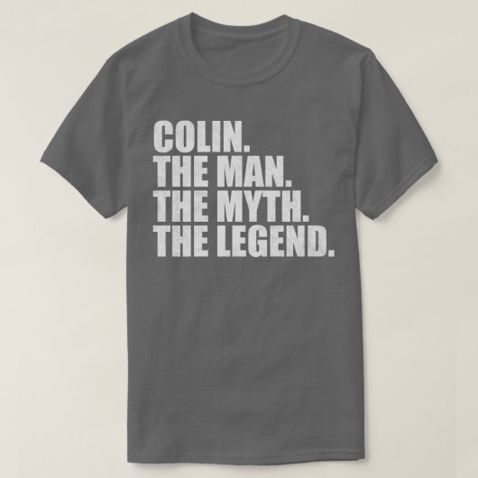 ColinColin名Colin与え名 Tシャツ (デザイン正面)