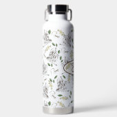 Coliseo Romano con Flores para personalizar ウォーターボトル (正面)