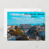Coliseum，ローマ，イタリアのヴィンテージ旅行観光客追加P ポストカード (正面/裏面)