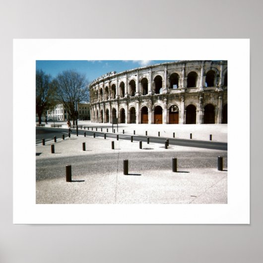 Coliseum in Nimes Fine Art Landscape ポスター (正面)