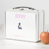 COLLAGEフォトランチボックスピンク色のバラカスタマイズ色へ メタルランチボックス (インサイチュ)