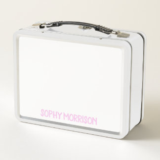 COLLAGEフォトランチボックスピンク色のバラカスタマイズ色へ メタルランチボックス